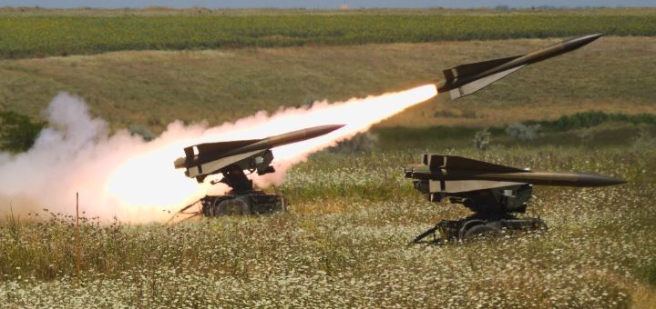 Romanian MIM-23 Hawk surface-to-air missile launched from Capu Midia Training Area in Romania