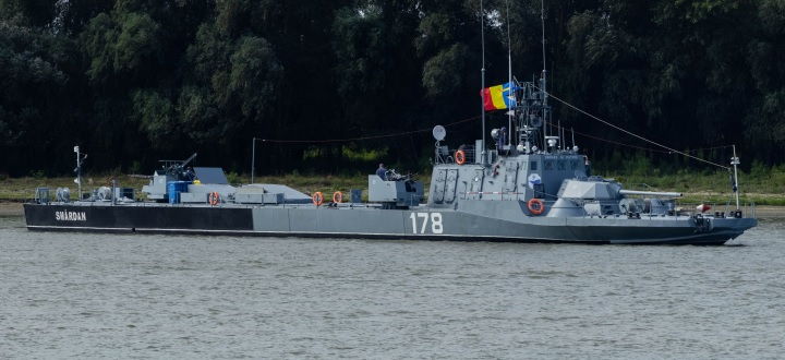 Romanian Smardan-class river monitor