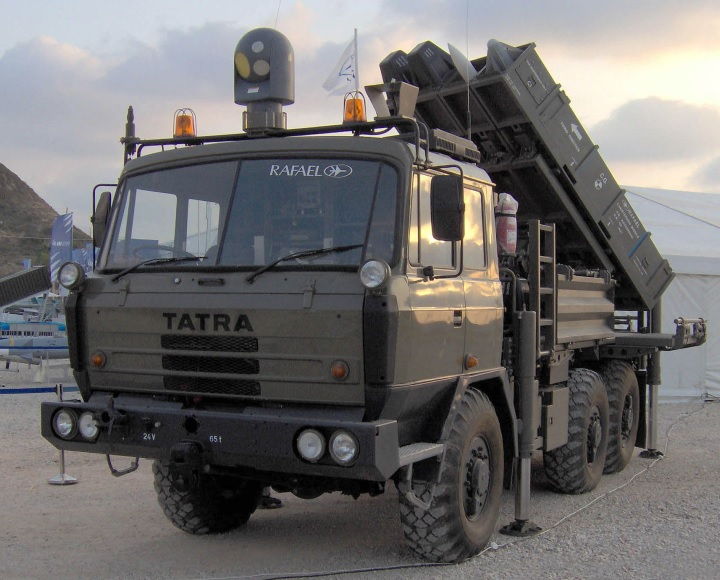SPYDER mobile short range surface-to-air missile system